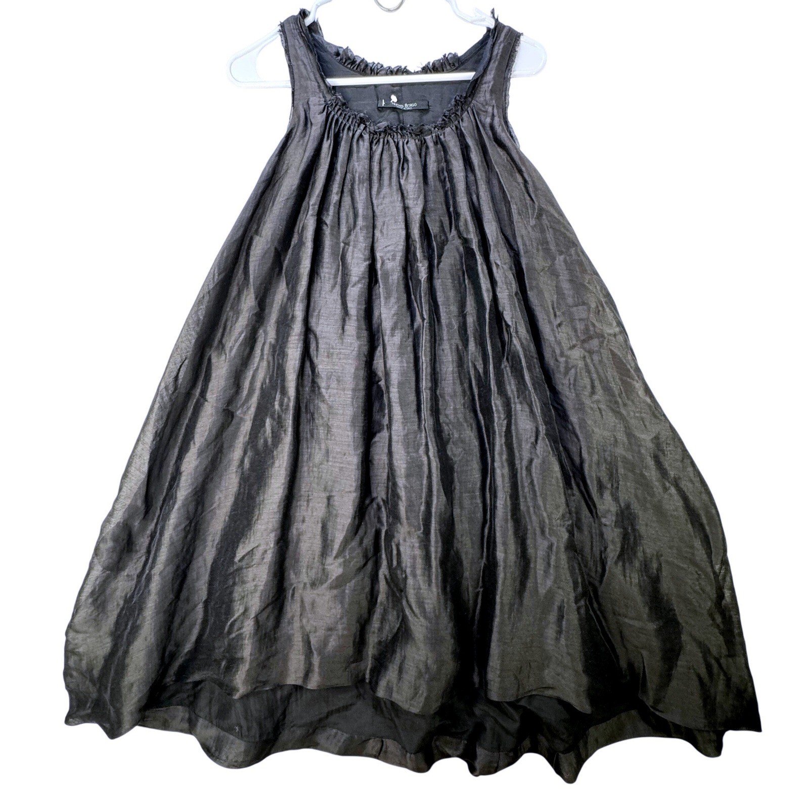 Nuovo Borgo Made in Italy Dress Gauzey Womens Medium Minimalist Lagenlook