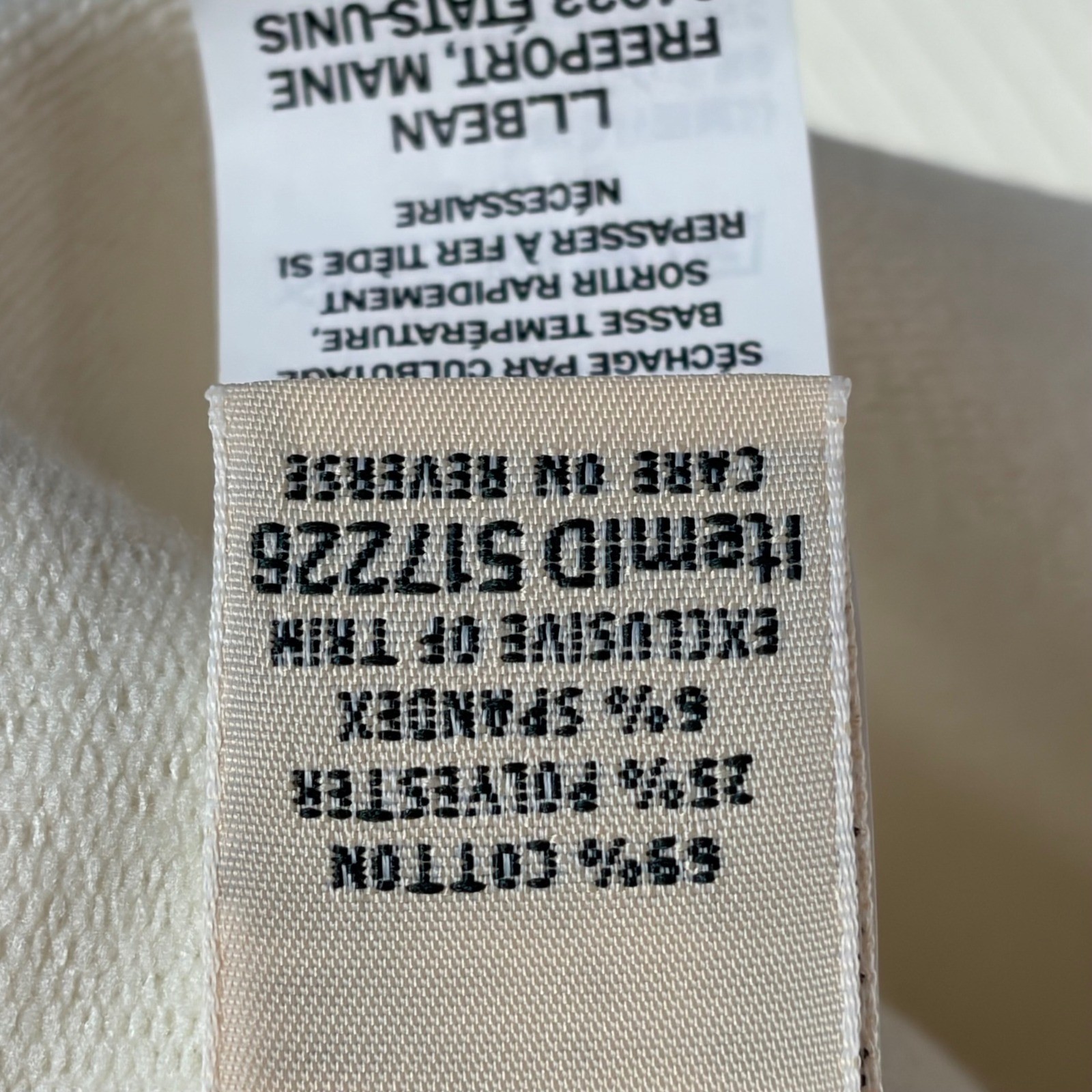 LL Bean Outside Everyday Sweatshirt Dress Cream Rainbow Stripe Petite Small