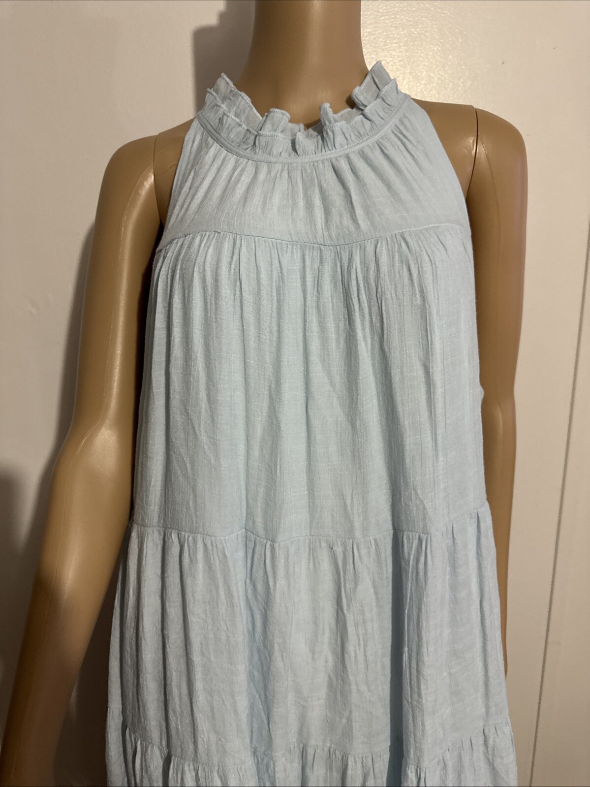 INDIGO SOUL BLUE MAXI SUNDRESS BLUE SLEEVELESS SIZE XL Women’s NEW!