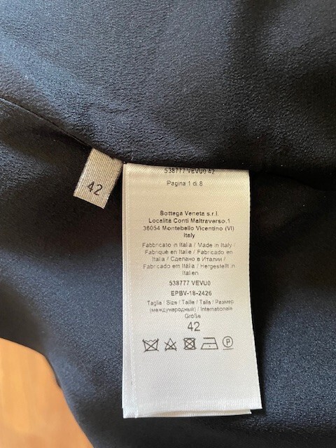 Authentic BOTTEGA VENETA Brown Wool/Silk Pleated Dress~IT42 US6~Made in Italy