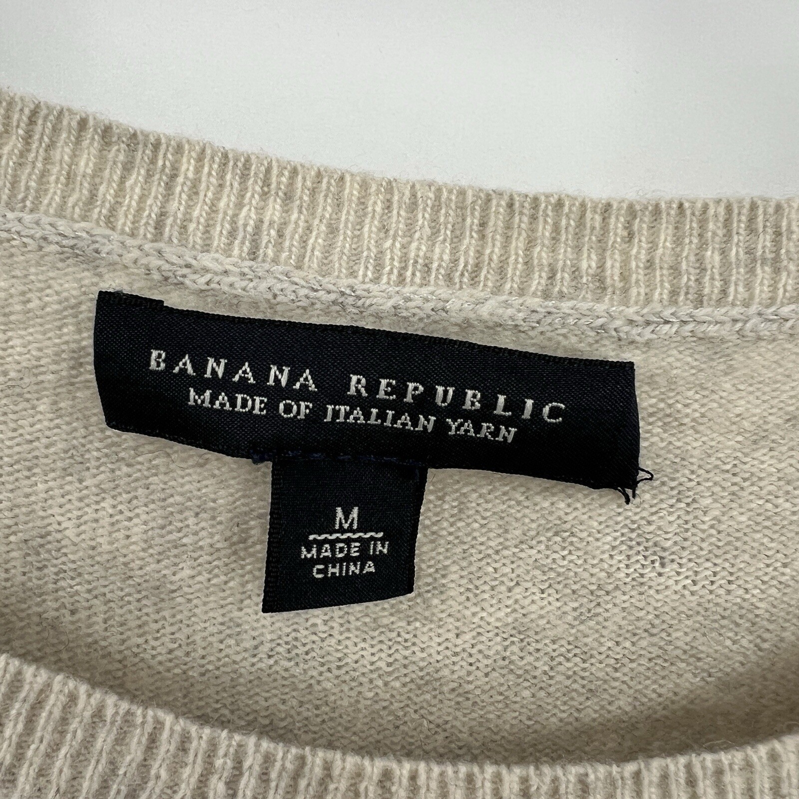 Banana Republic Wool Cashmere Blend Dress Size Medium Gray Striped Style 884306