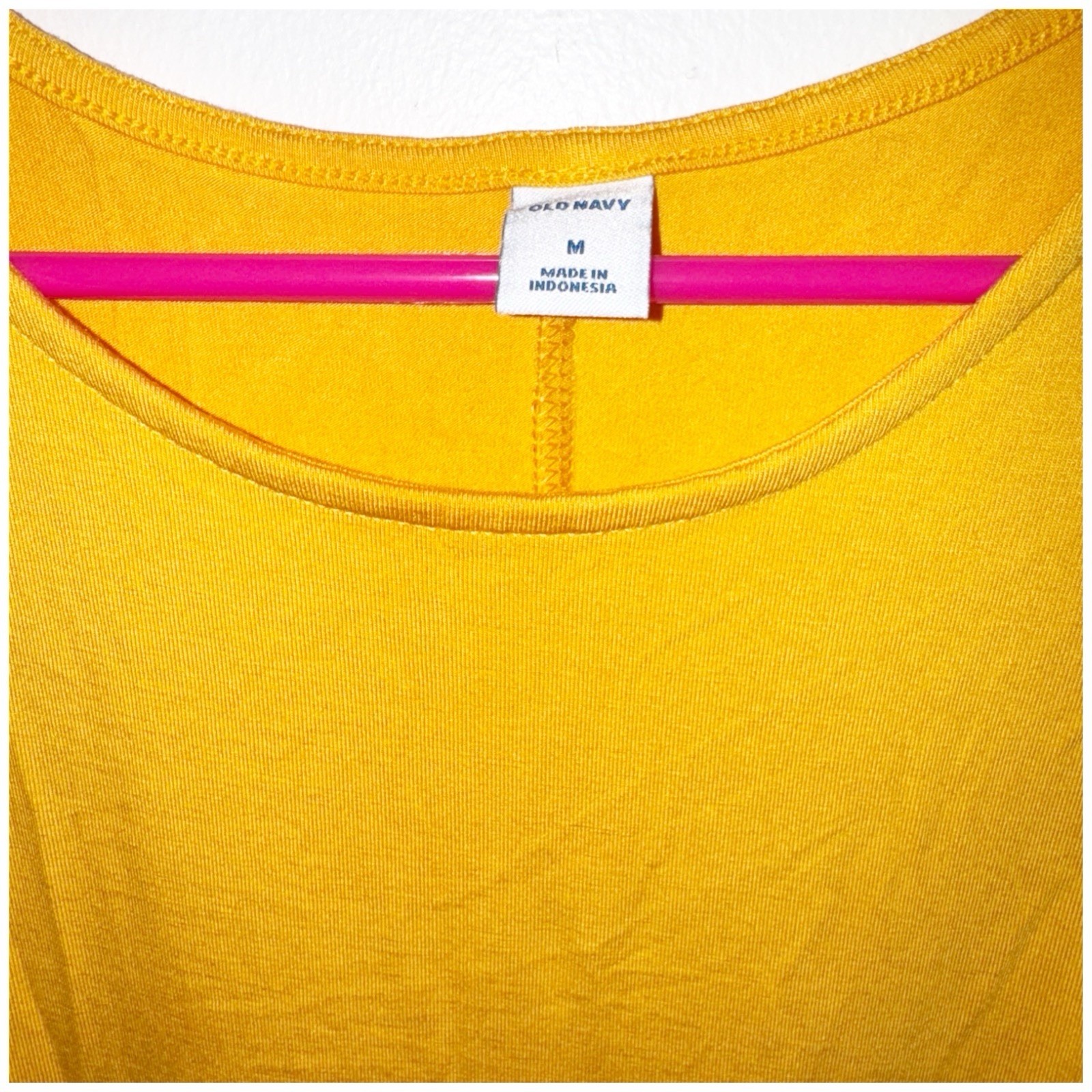 Old Navy Yellow Shift Tank Dress Sleeveless Rayon Spandex Size Medium NWT