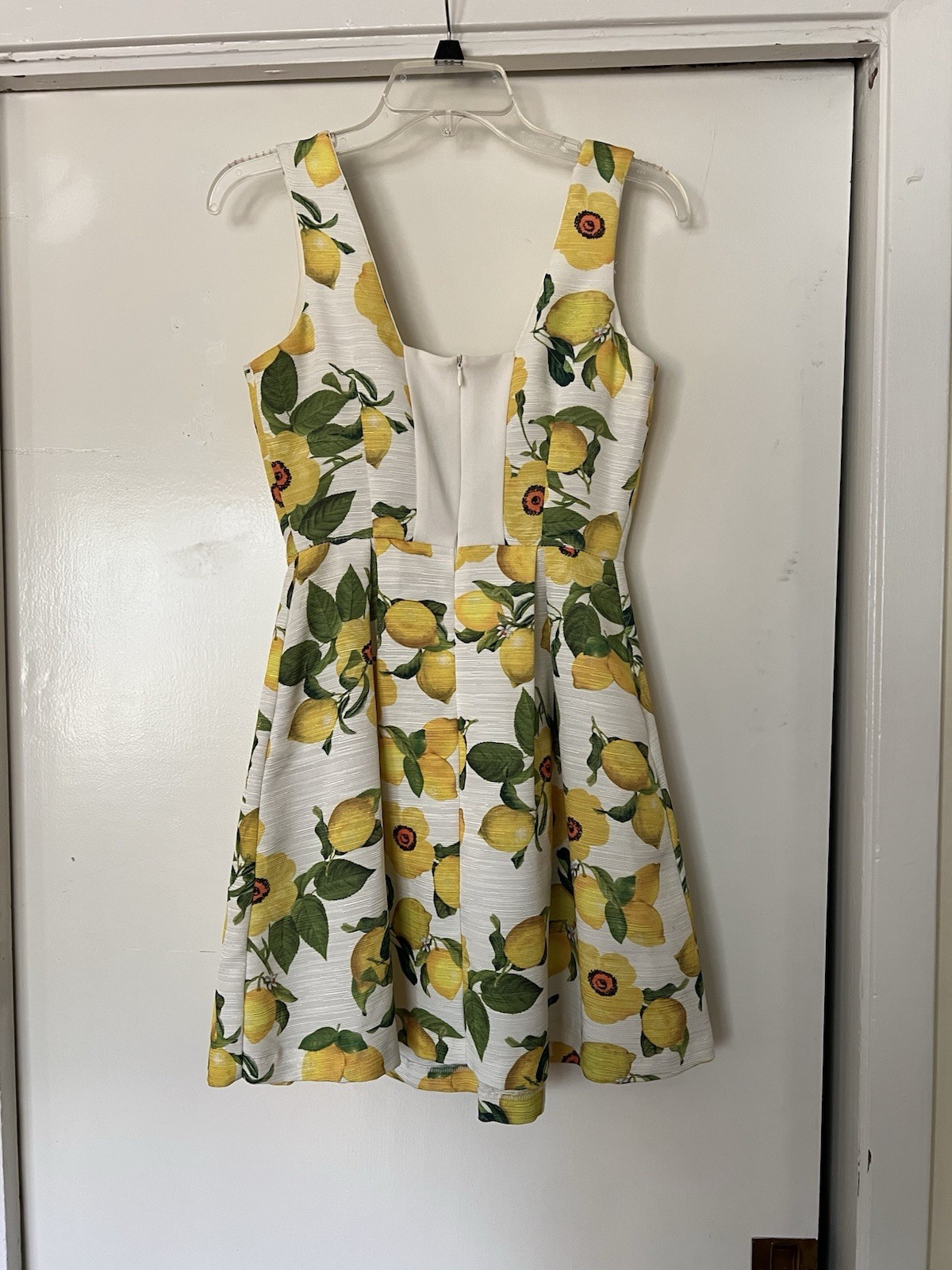 Nadine Milano Lemon Floral Mini Dress Made in Italy Small