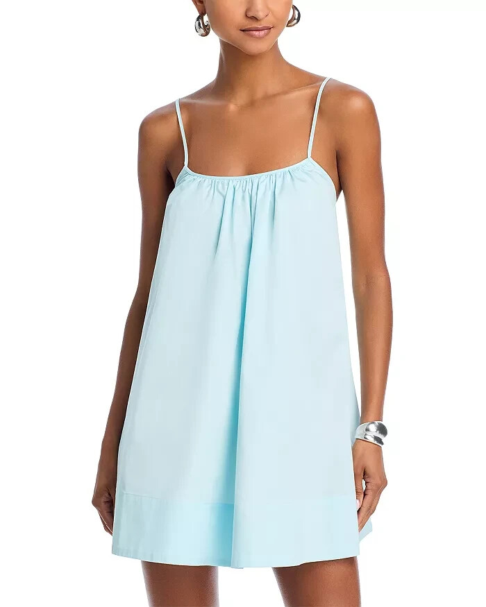 Solid & Striped L99842 Womens Sky Blue the Lindsay Mini Dress Size XS