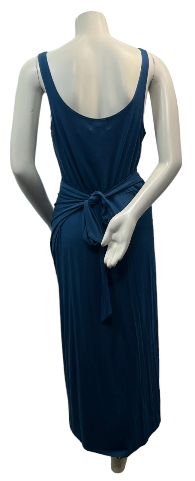 And Now This Dress Womens Plus Size 1X Teal Blue Sleeveless Side Tied Knot New