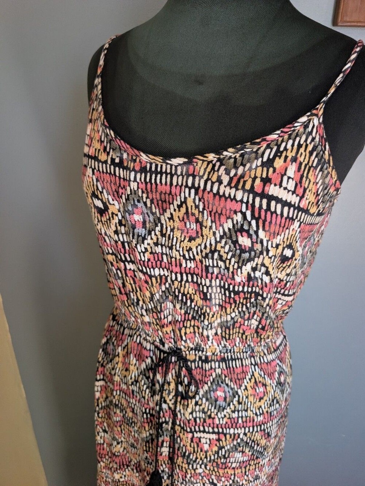 Lightweight Printed Pink Multi-Color Sleeveless Maxi Dress