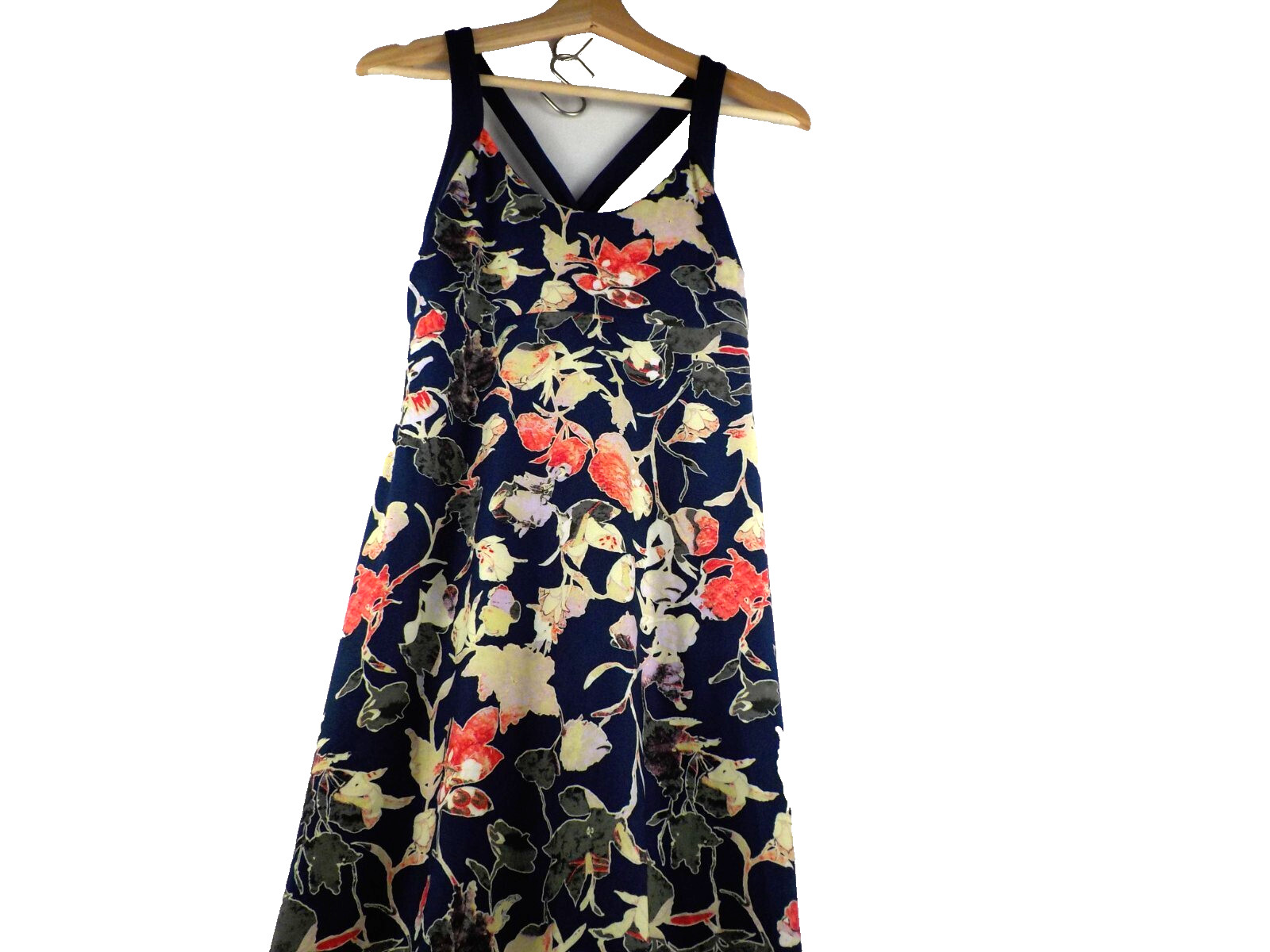 Patagonia Floral Stretch Sporty Halter Cross Back Dress Size M