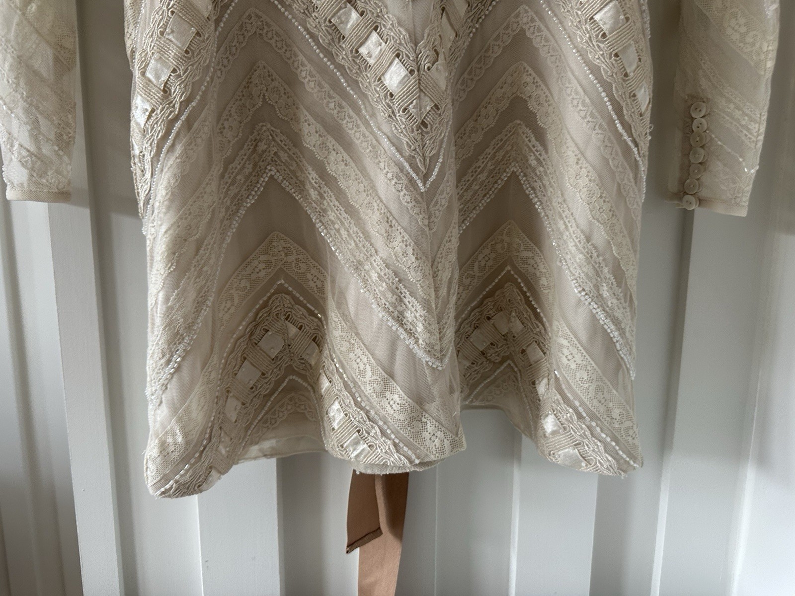 Free People New Romantics Future Heirloom Sequin Tulle Beaded Dress UK 8 US 4