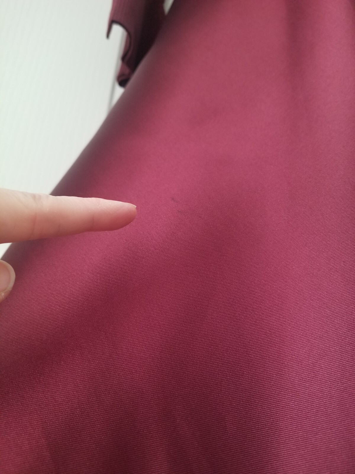 Ted Baker Zadi Midi Dress Knitted Bodice Burgundy Maroon Size TB 3 UK 12