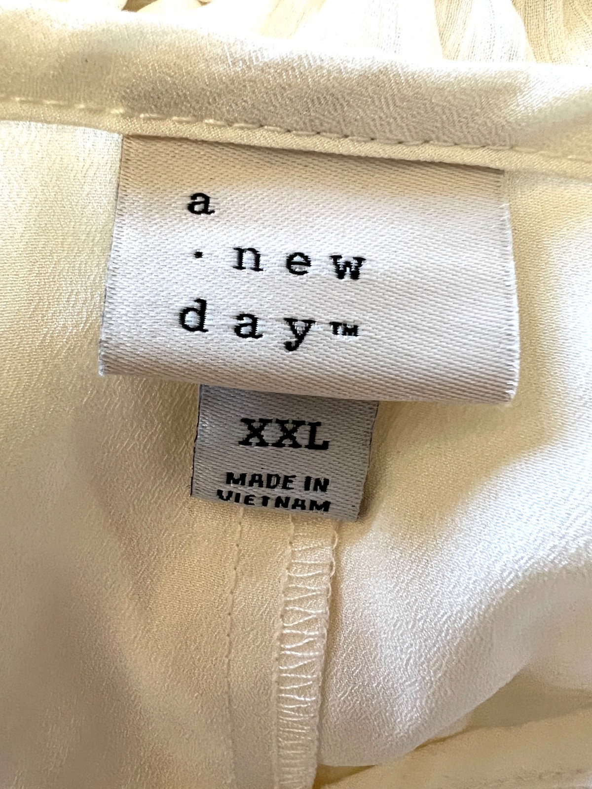 A New Day ivory maxi dress Size XXL Boho dress sleeveless New No tags