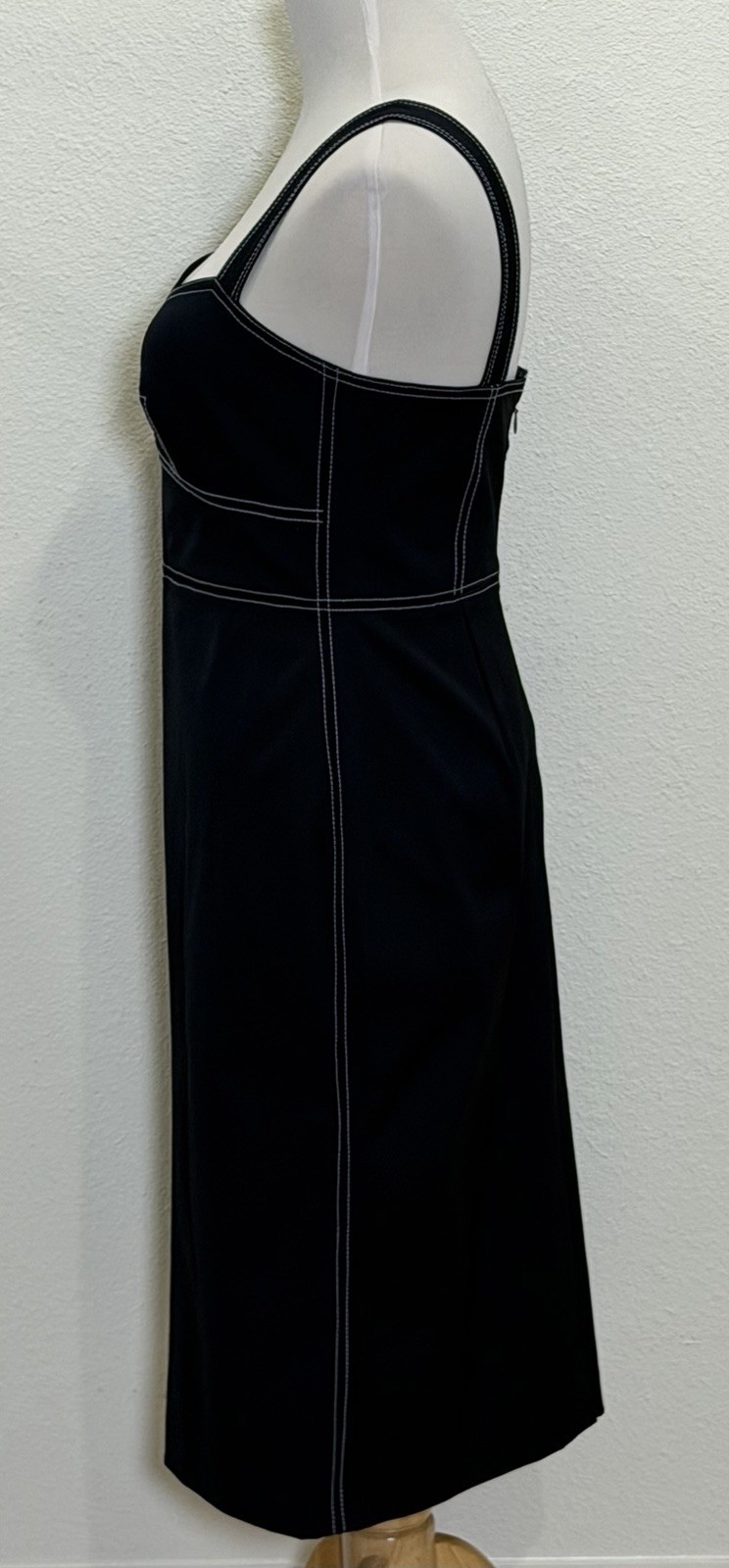J. Crew Sheath Wiggle Midi Dress Stretch Faille Sz 4 Navy Blue Cocktail Party