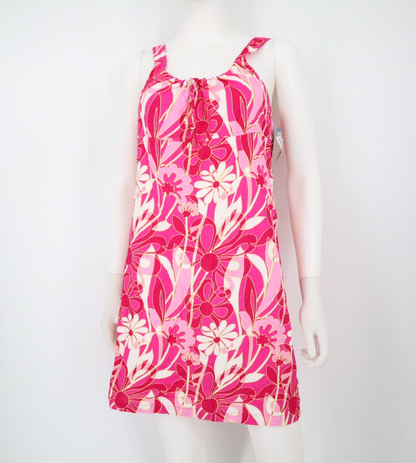 NEW Aloha Hut Hawaii Dress Women’s Small Mini Vintage Style Colorful Floral Rare