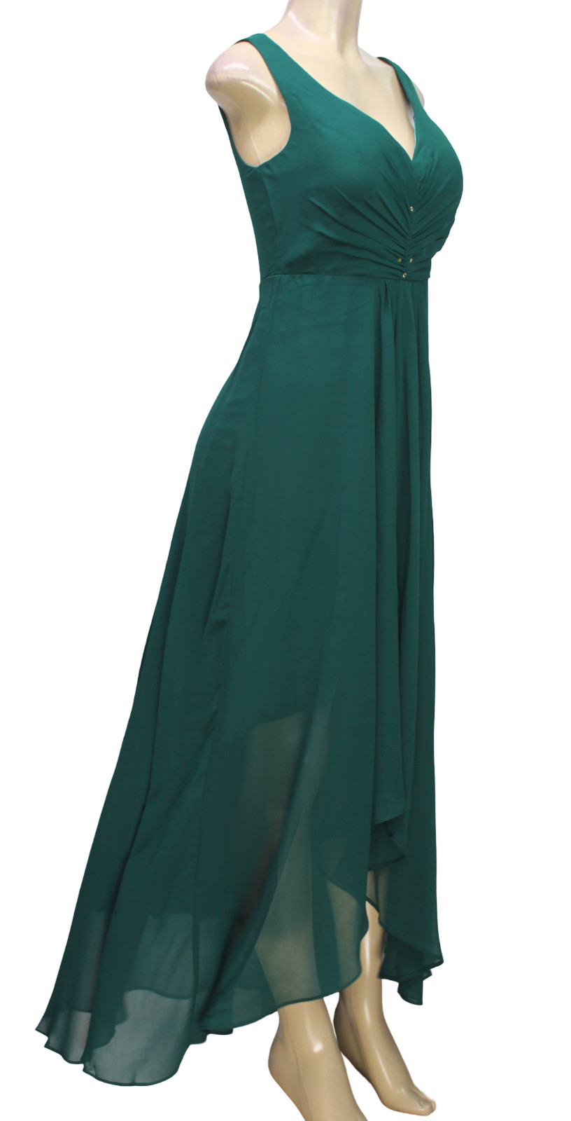 Ever Pretty Women’s V-Neck Yellow Rhinestone Cocktail Party Dress Green Size 4