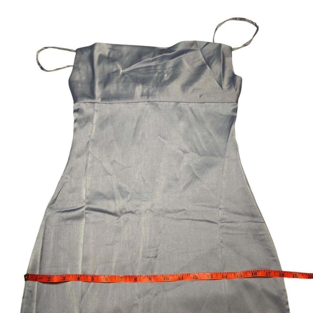 NWT WeWoreWhat Cowl Midi in Slate Blue Sz 0 | Sold Out | Revolve