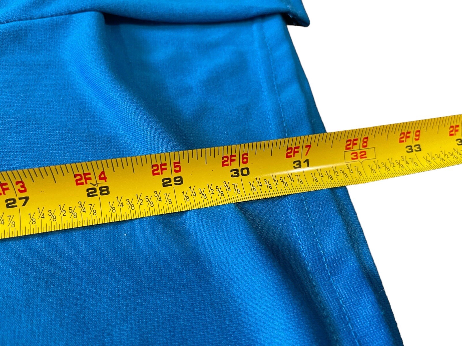 Blue Stretchy With Satin Lined Blue Tiered Sleeveless Athletic Look Dress S