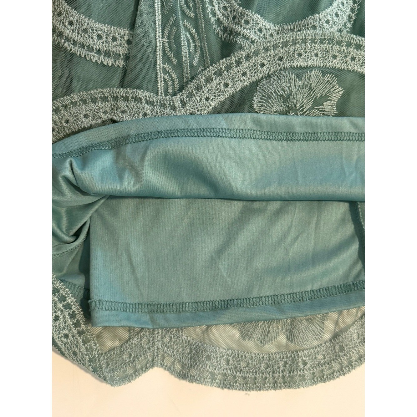 PinkBlush Sage Green Embroidered Lace Maternity Maxi Dress S Romantic Fairycore