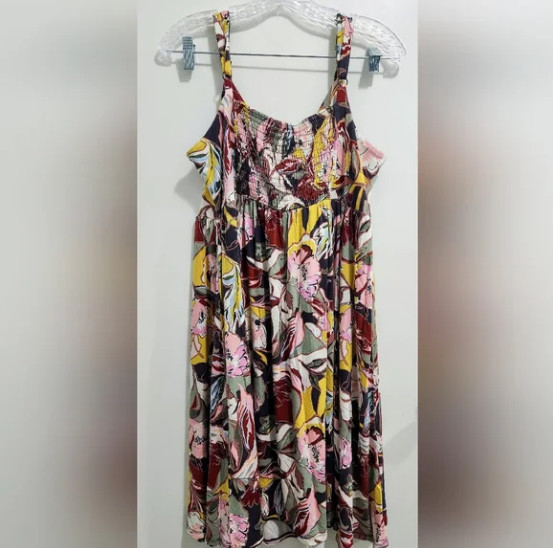 Torrid Mini Super Soft Bow Front Skater Dress – Floral Multi