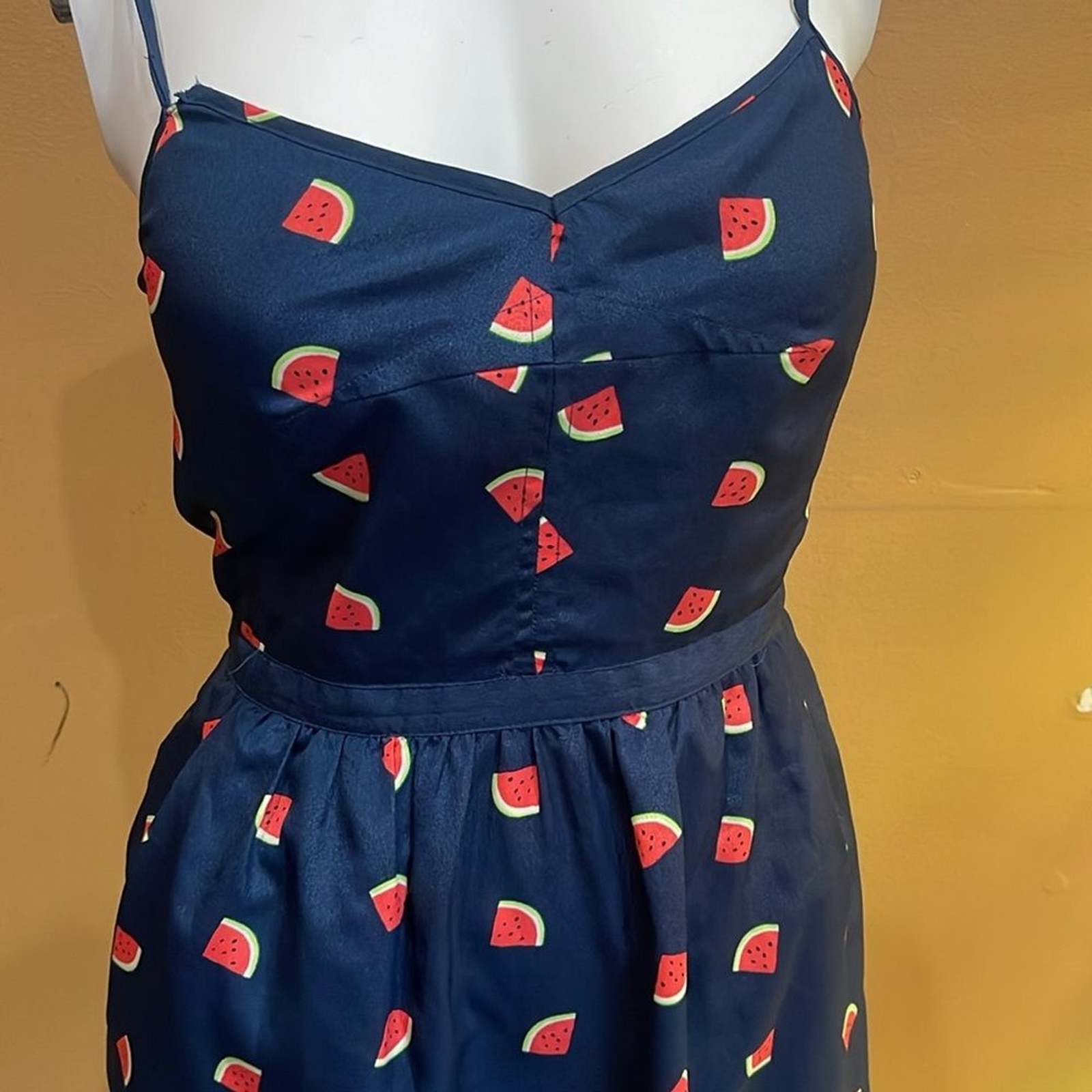 J.Crew Factory printed watermelon cami dress size 00 br br See picture for tear