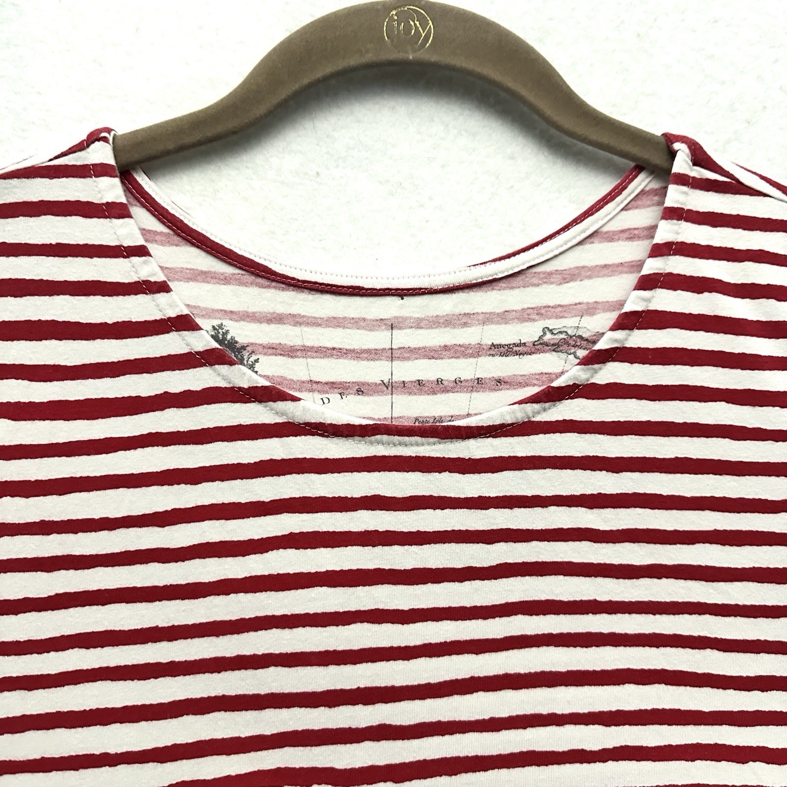 HIHO Red Striped M Medium Cotton Bodycon Dress Beach Resort Cruise Vacation
