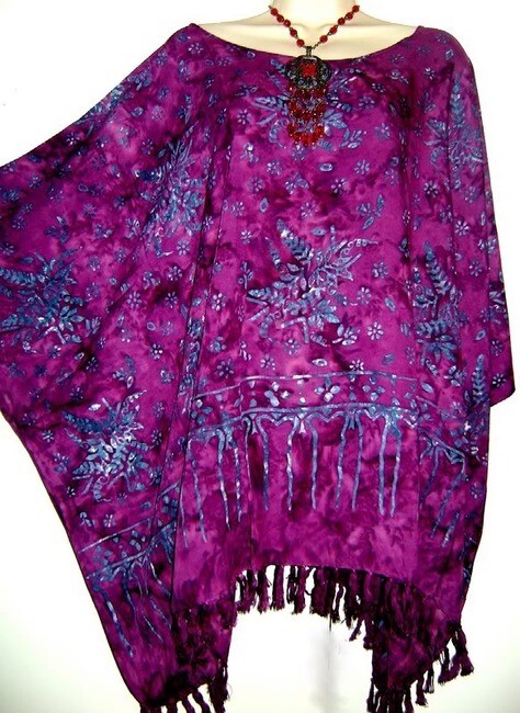 SARAWAK Soft Top Blouse heat waver clothing poncho shirt ladies mens girls boys