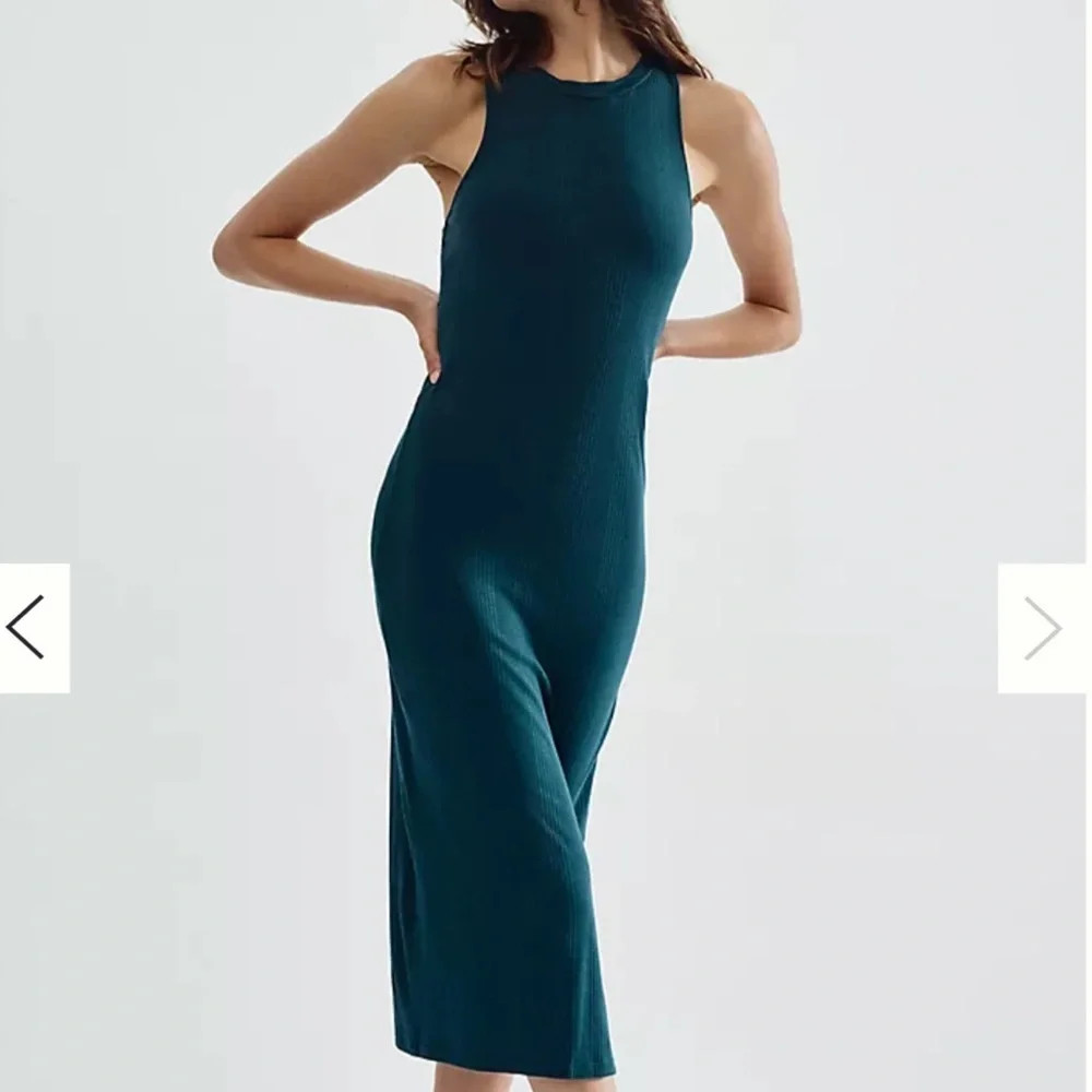 Anthropologie Daily Practice Racer Midi Dress in Teal Size XL NWT