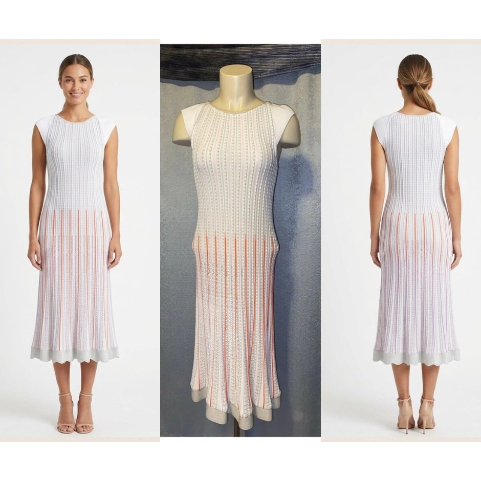 Long Ribbed Knit Dress by Tricot