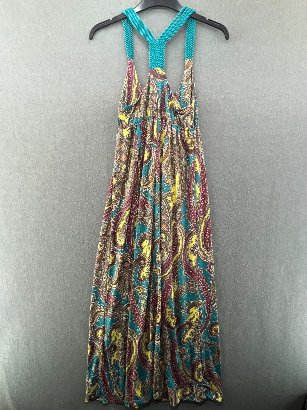 Seductions Paisley Maxi Dress Boho Festival Beach Holiday Stretch UK 8
