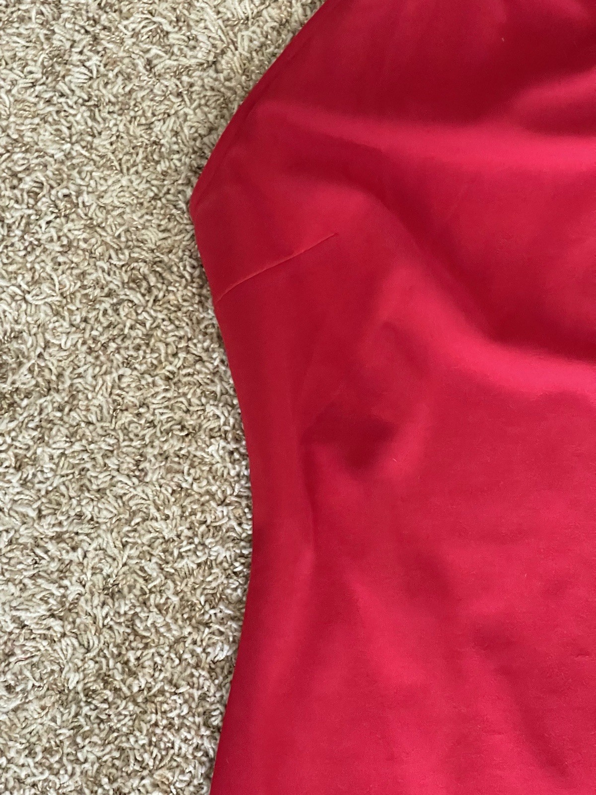 Rachel Roy Sexy Red Bodycon Halter Fitted Dress with Thigh High Split Large