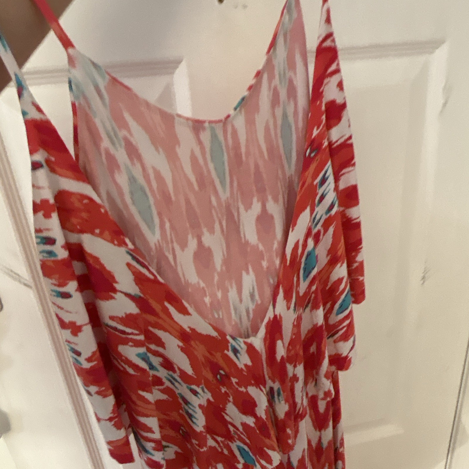 Bundle (2) Saks Fifth Avenue 5|48 Ruffled Ikat Sun Dresses Size S
