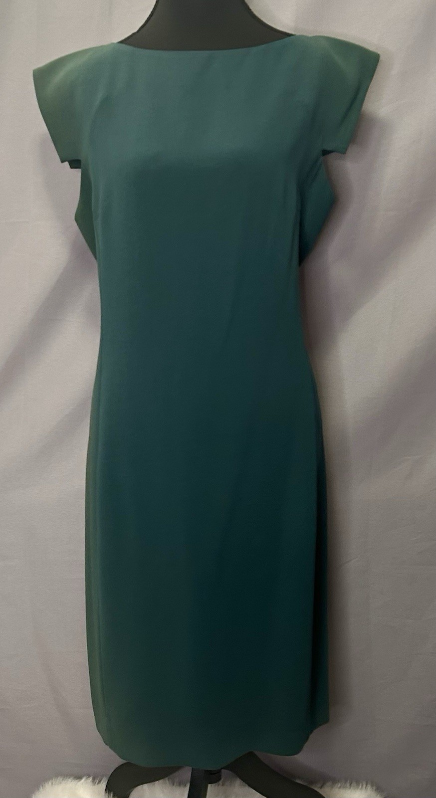 MM LeFleur Women’s Short Sleeve Dress Knee Length, Green, 12, New With Tags