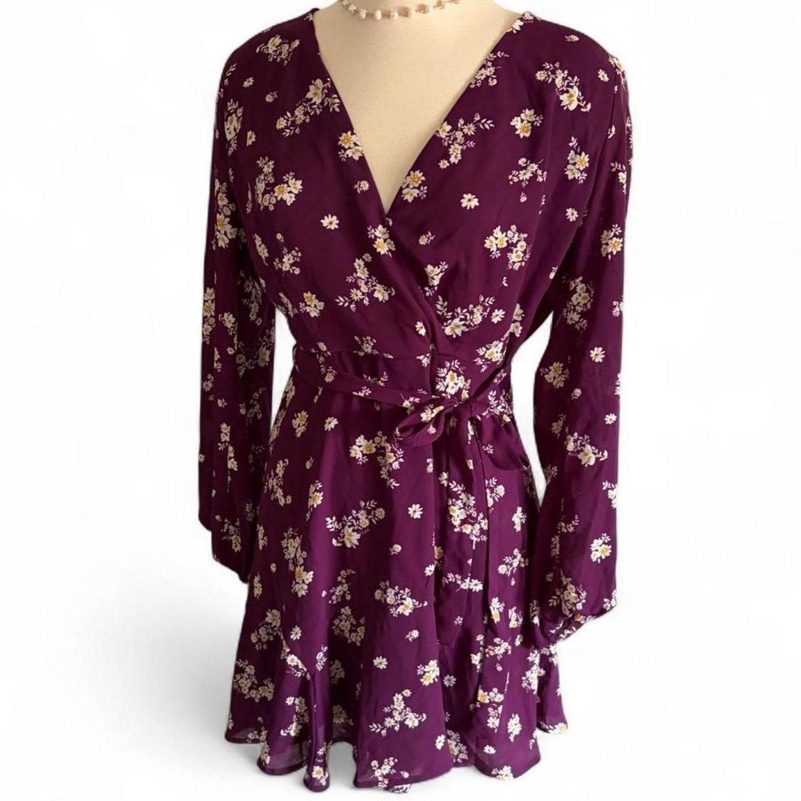 Trixxi Women’s Purple and Burgundy Dress