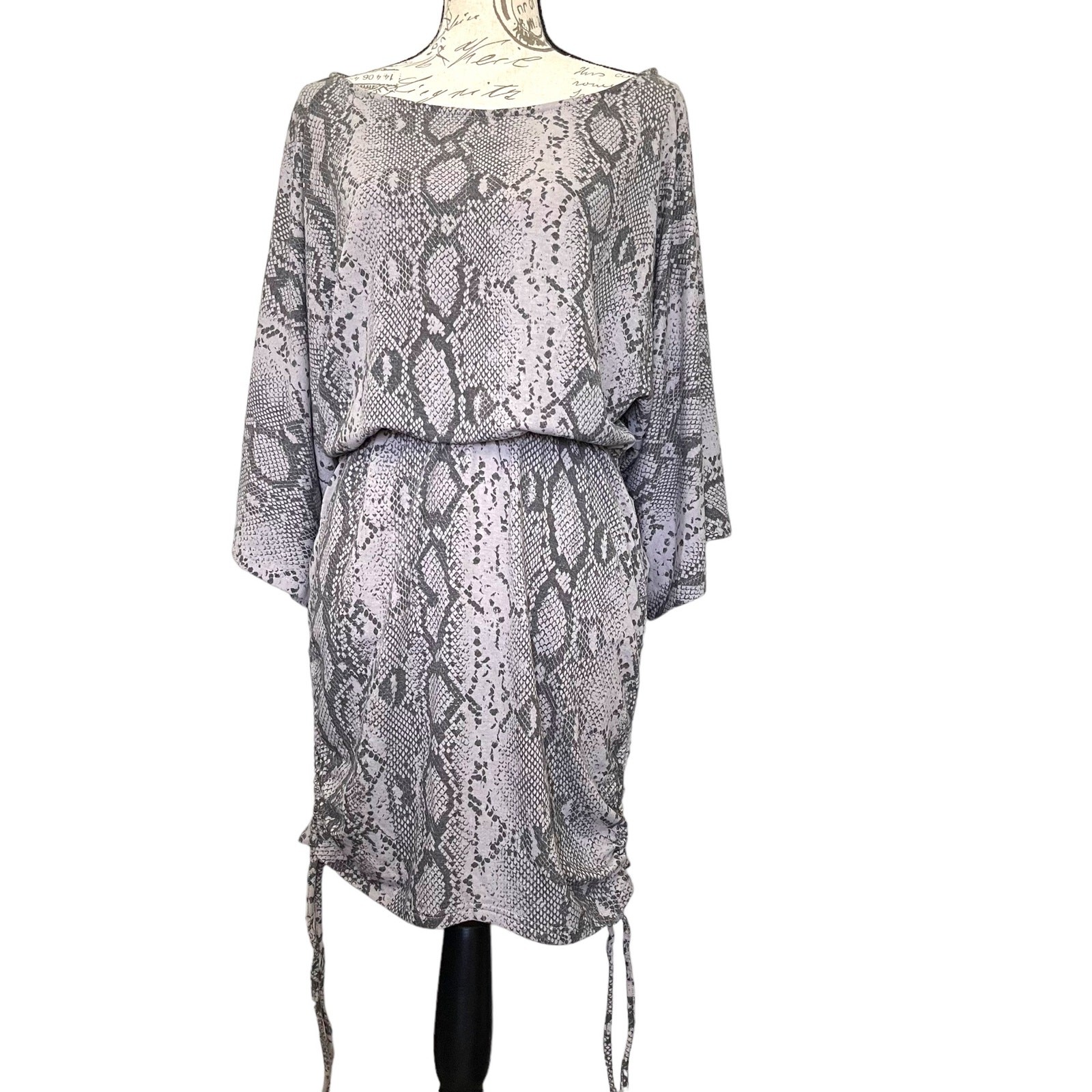 Mittoshop Womens Animal Skin Dress Size S Snake Skin Print Mob Wife NWT