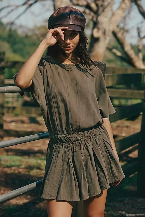 Free People Sutton Mini S P Women Free-est Flutter Sleeve Boho Dress NWT 45003