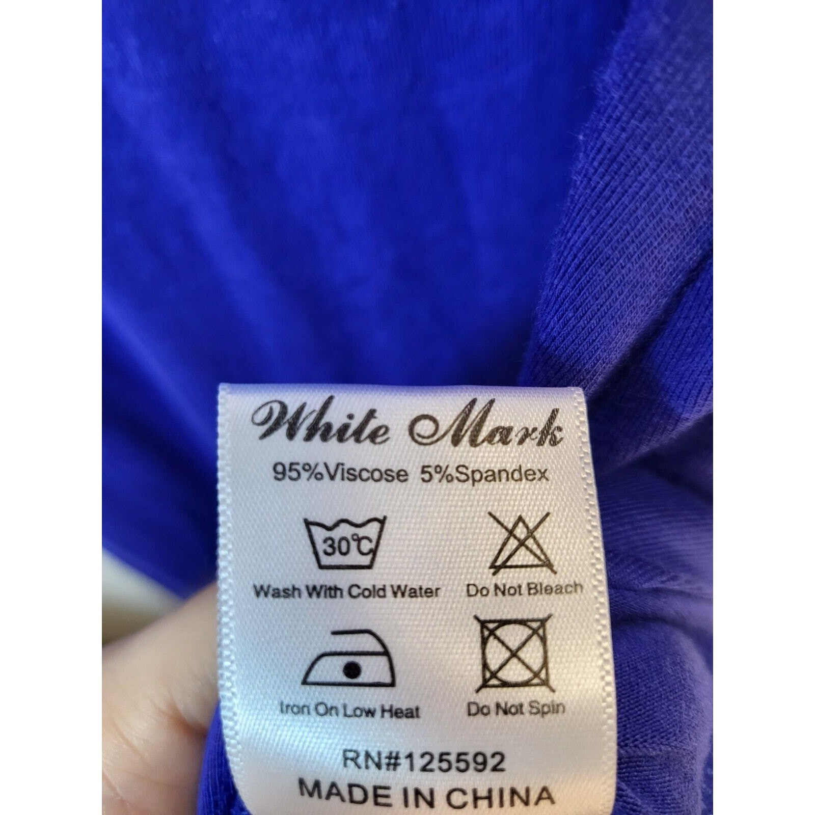 White Mark Dress Medium Cold Shoulder Blue Maxi Ruffle Cap Sleeve Double Slit