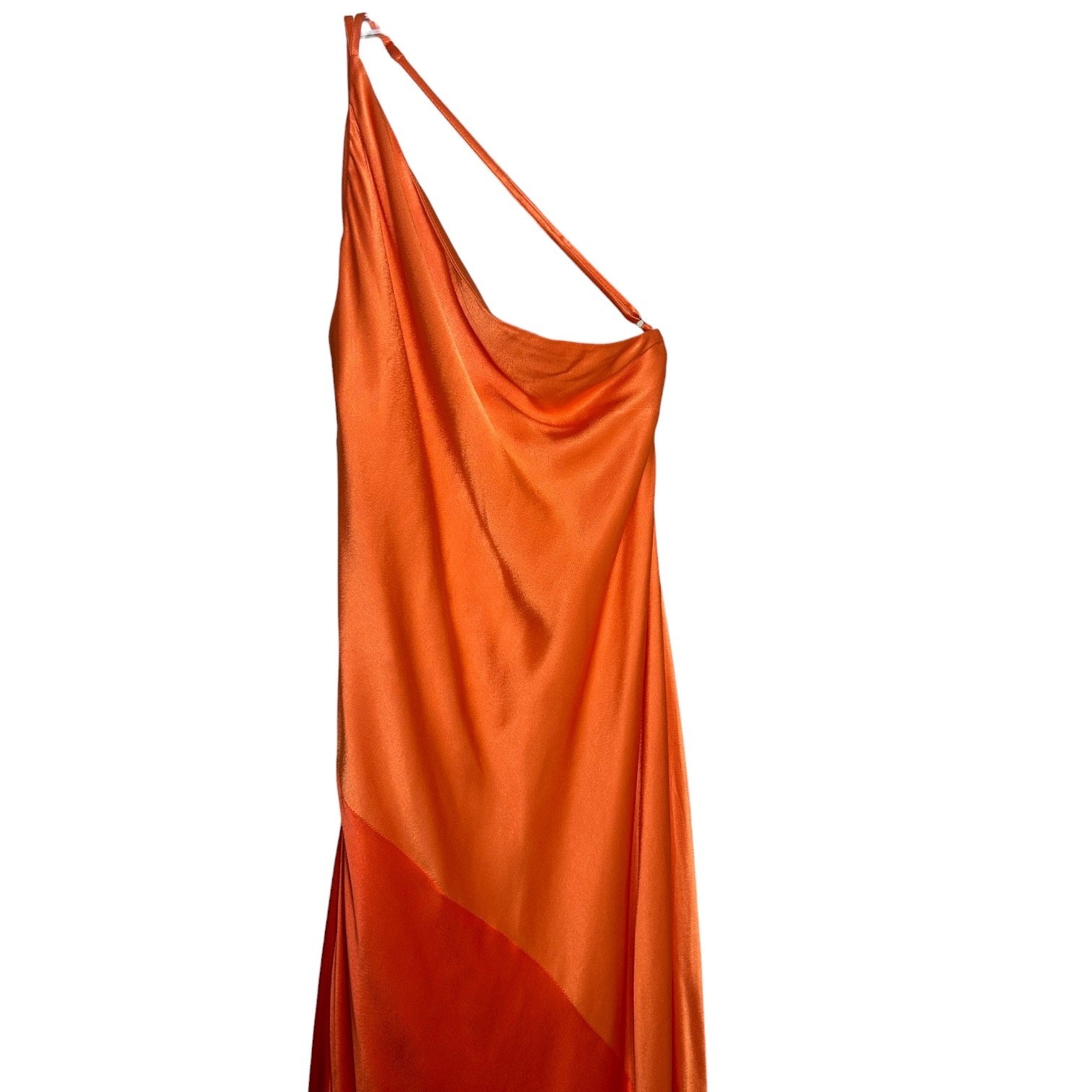 Shona Joy NWT ‘Mia’ Contrast One Shoulder Maxi Dress, Red, Orange 8 US, 12 AUS