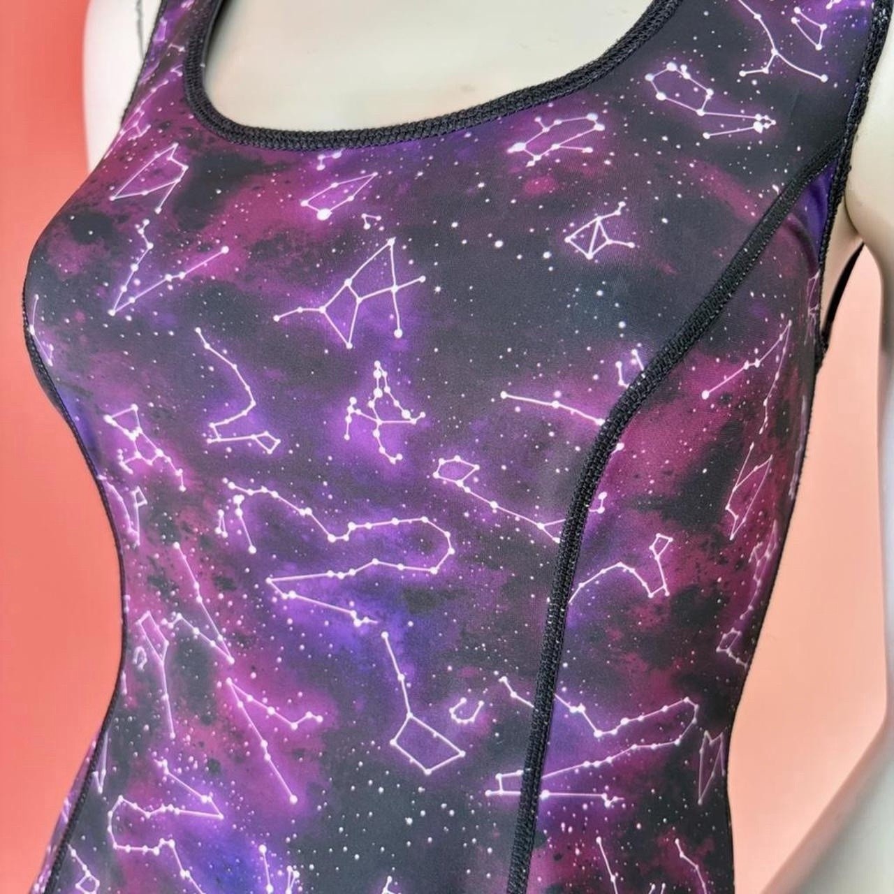 Reversible Stretch Celestial Galaxy Witchy Star Dress Constellations Astrology S