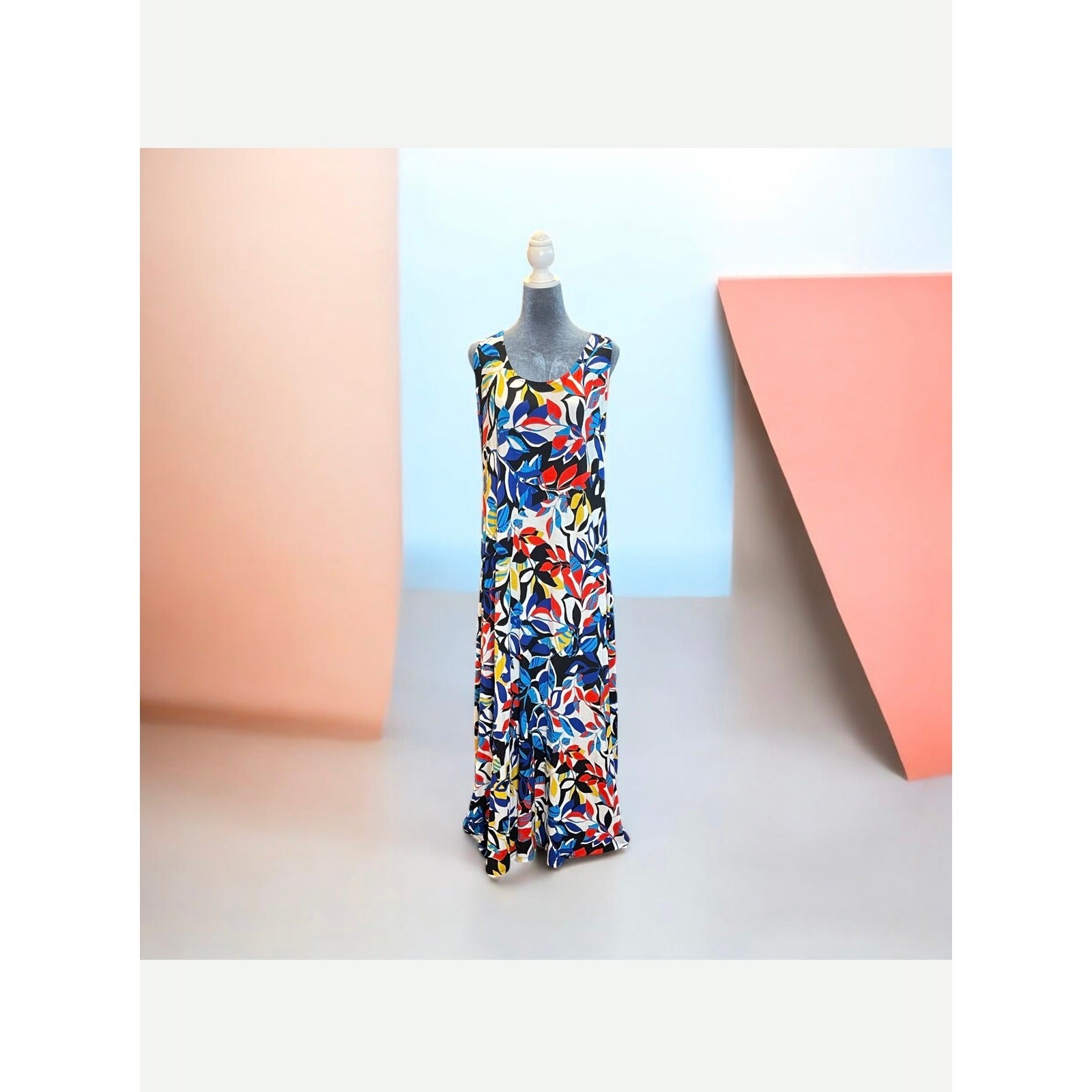 Jessica London Women’s Stretch Tank Maxi Dress, Plus Size 18W