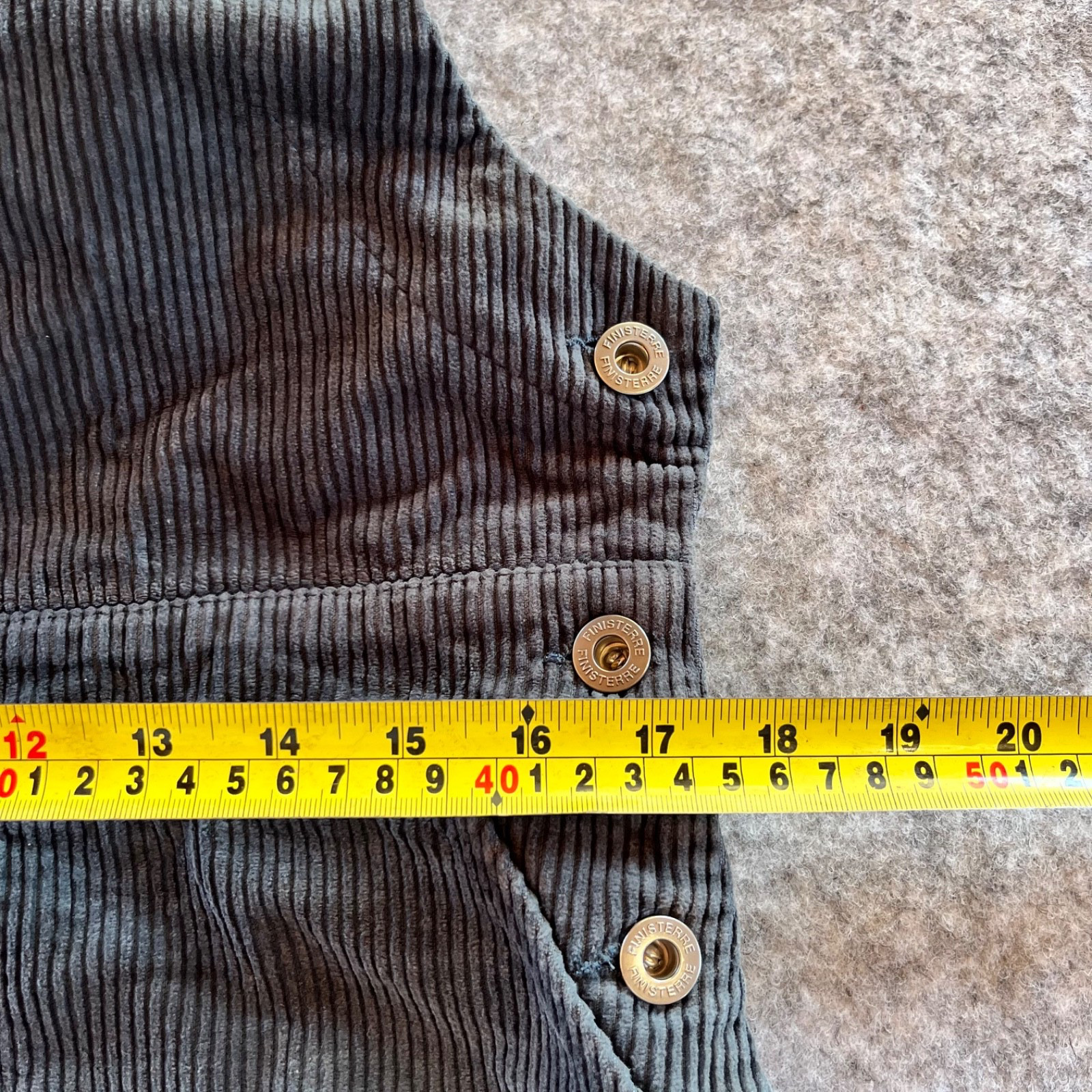 Finisterre Womens Corduroy Dungaree Dress UK 12 Blue Cotton Pinafore Casual Midi
