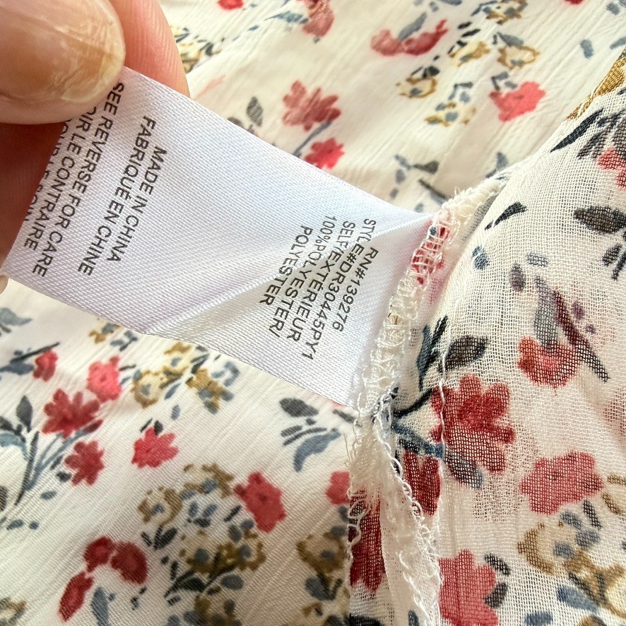 NWT DR2 Garden Party Ditsy Floral Sheer Dress Duster Cardigan Size S Cottagecore