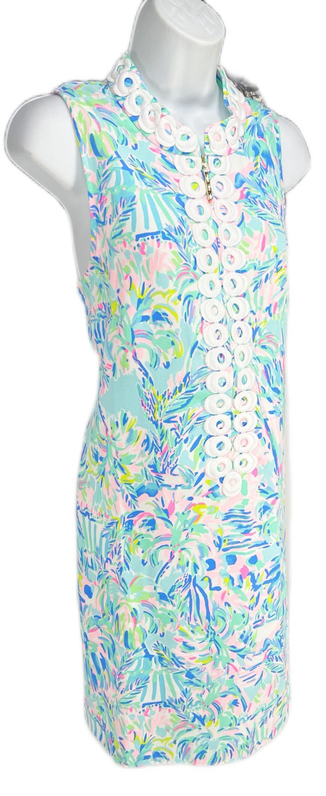 10 Lilly Pulitzer Jane Shift Dress Cabana Cocktail Polyester