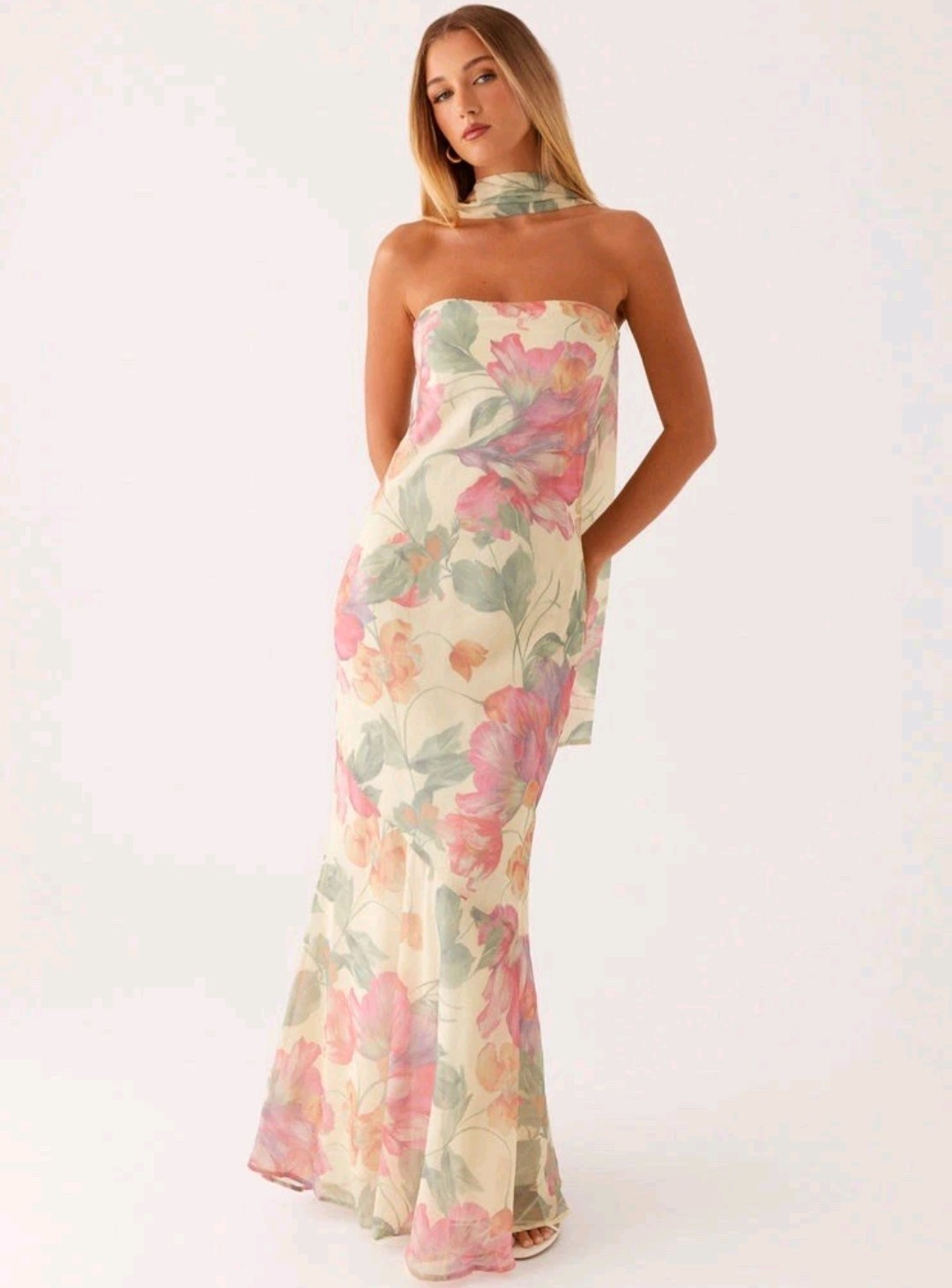 PEPPERMAYO Under The Pagoda Maxi Dress in Yellow Peony- US 8 / AU 12