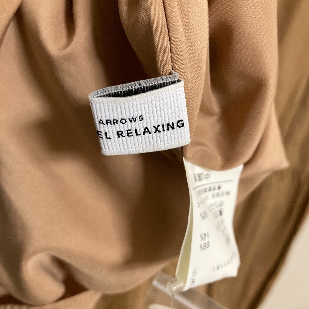 green label relaxing United Arrows long tiered dress, size F, beige Women USED