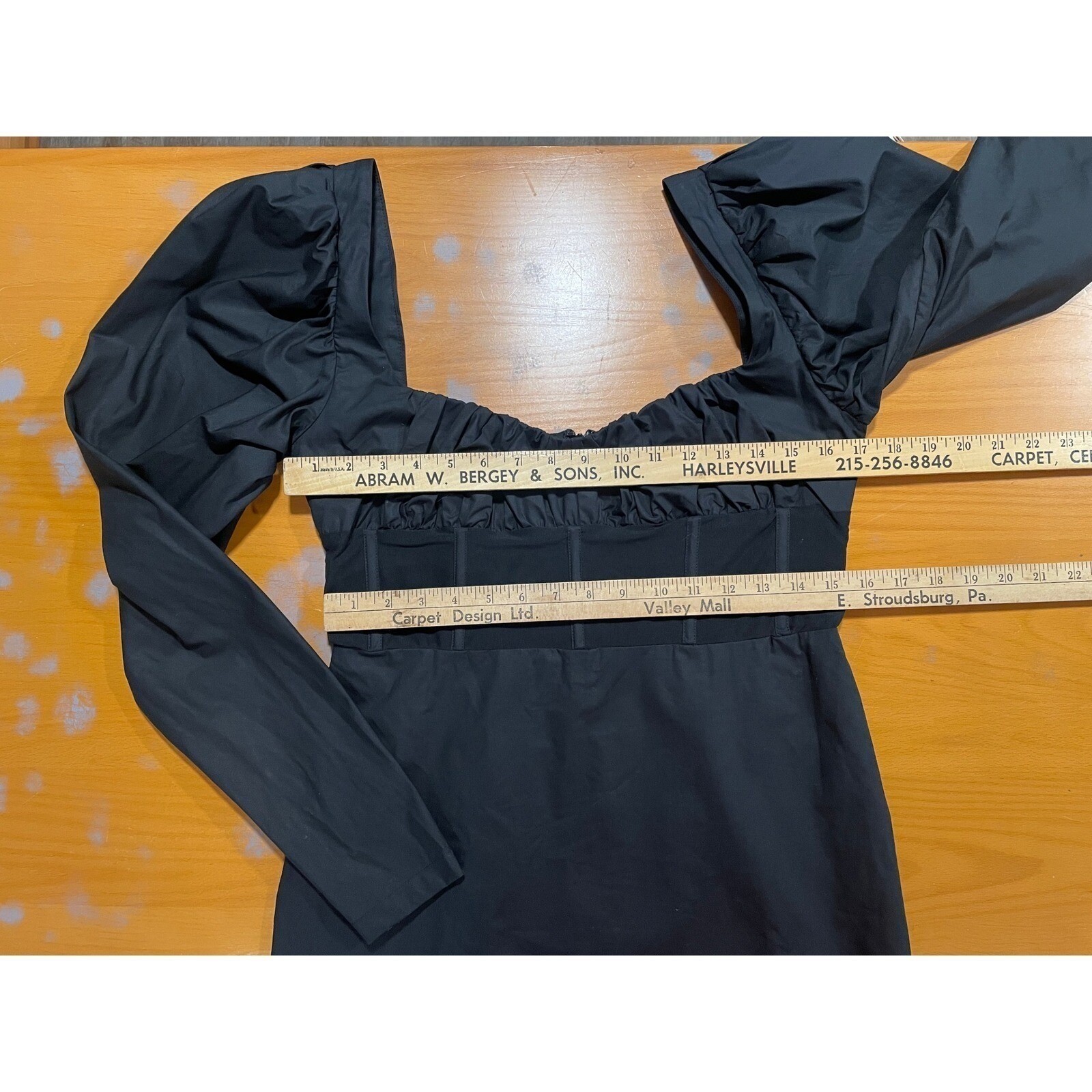 Mistress Rocks Perfect Match Corset Mini Dress Black Cotton Puffed L Bodycon