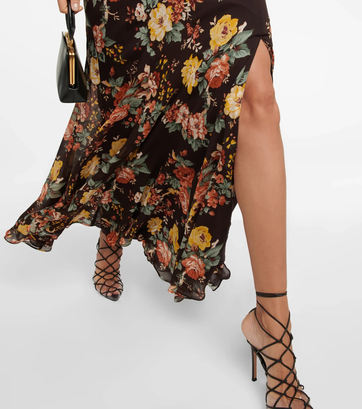 NEW Veronica Beard Isra Multi-Print Silk Maxi Dress in multi- size 8 #D7539