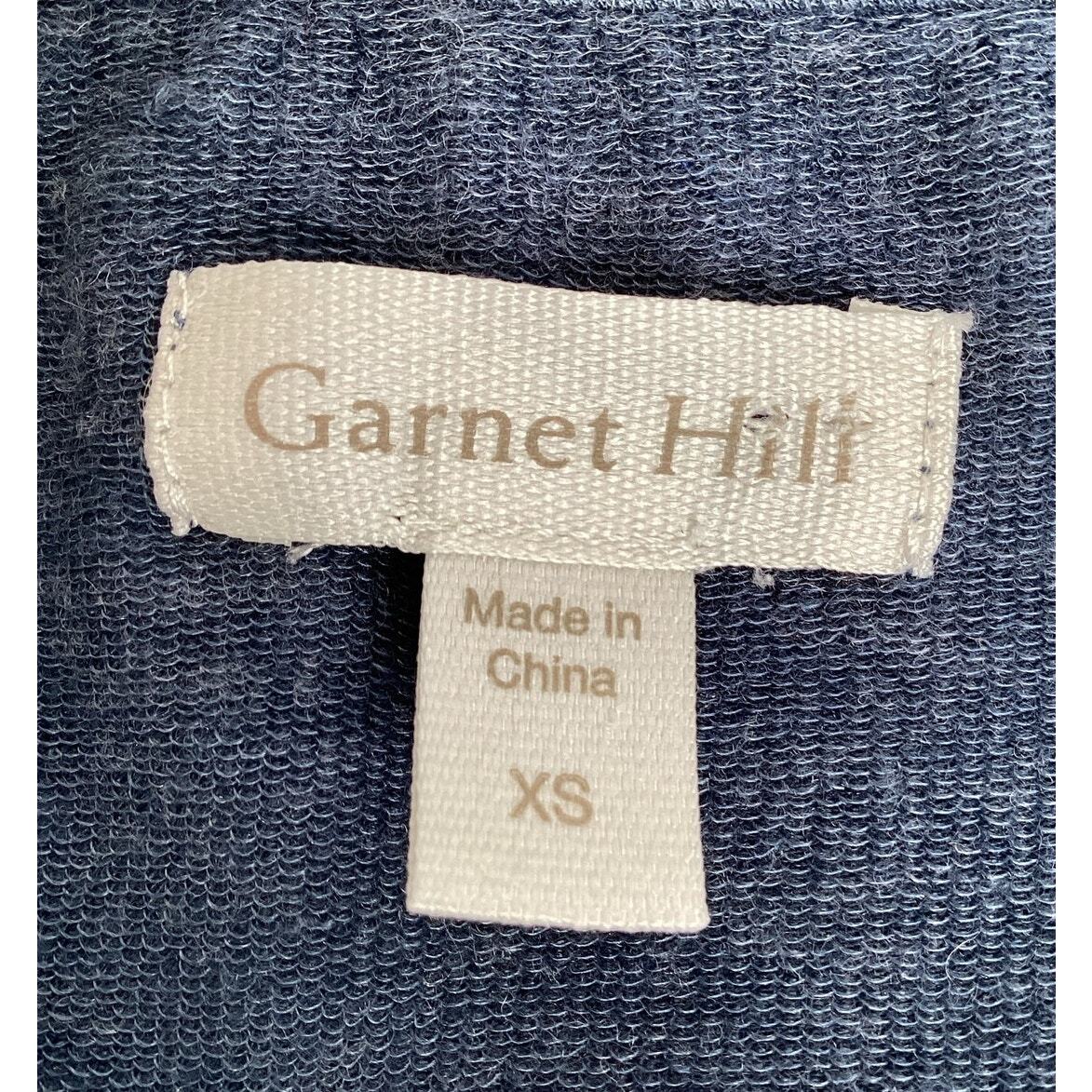 Garnet Hill Stretch TENCEL Jersey Knit Side Tie Sleeveless Midi Dress Blue XS
