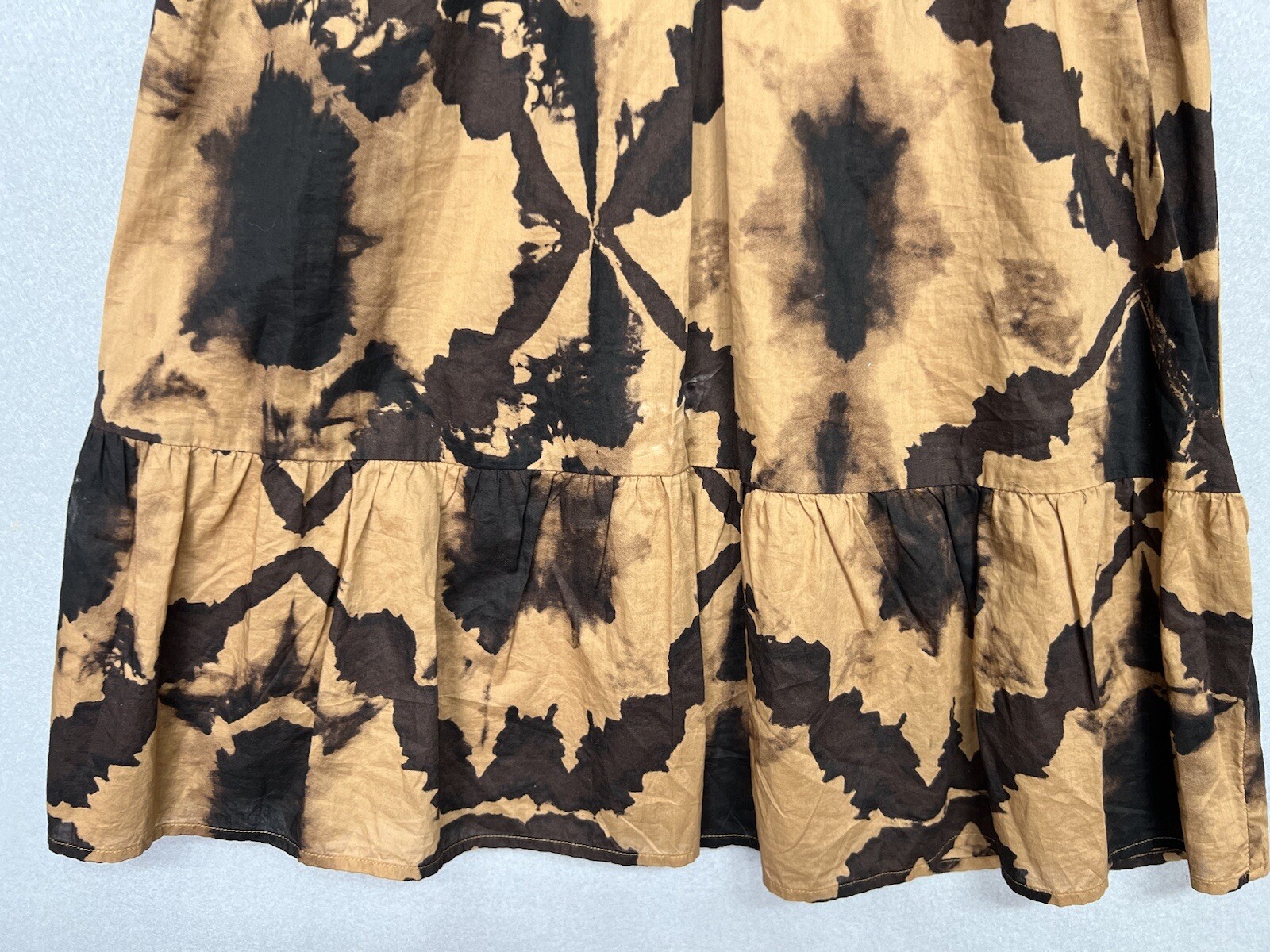 Rails Amabella Short Sleeve Dress Tigers Eye New $238 ~Size Small