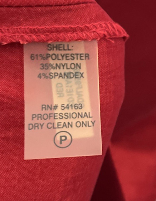Calvin Klein Womans Mini Dress Red Solid 4 Polyester Blend Tube Top Zip