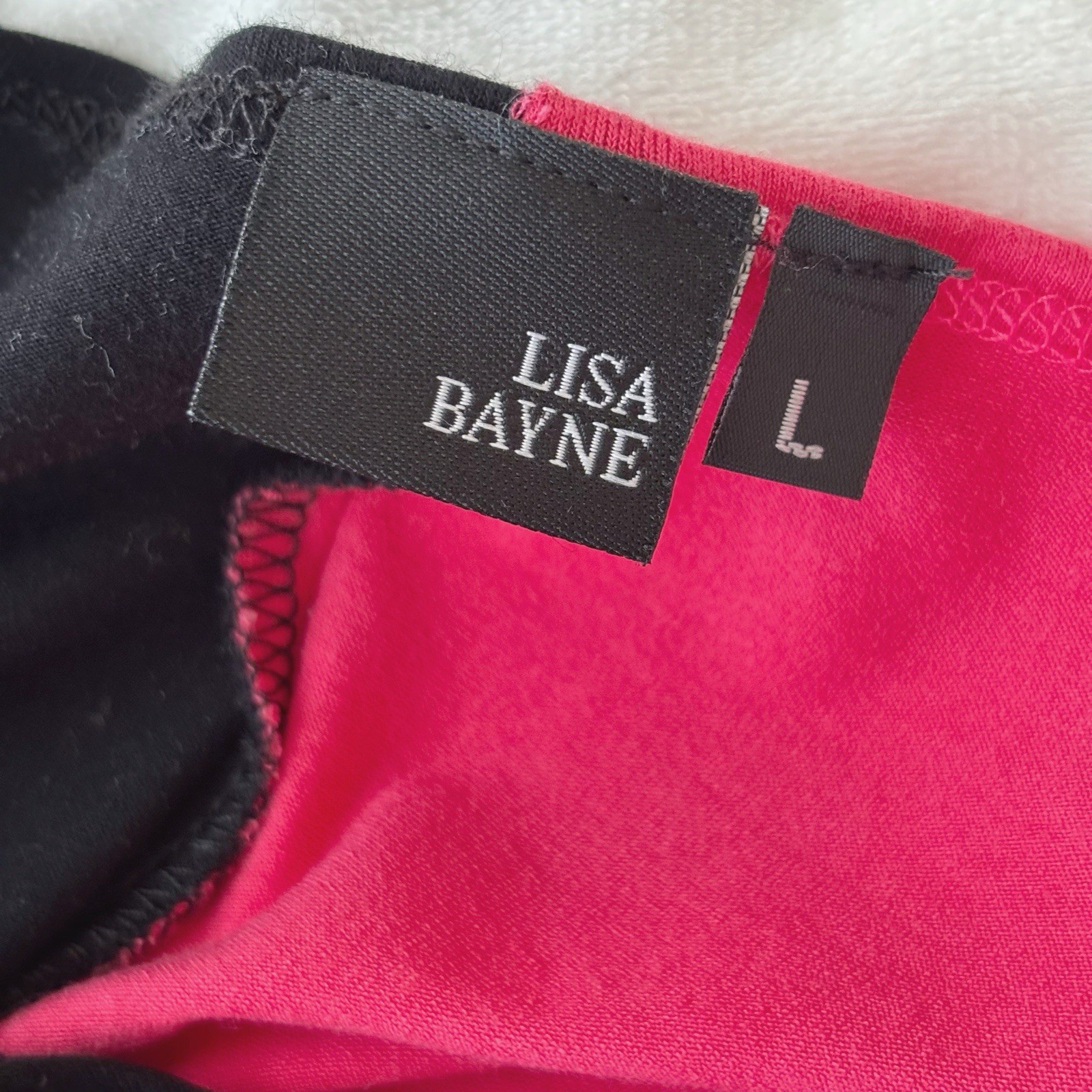 Lisa Bayne Colorblock Asymmetrical Sleeveless Midi Dress Large Summer Lagenlook