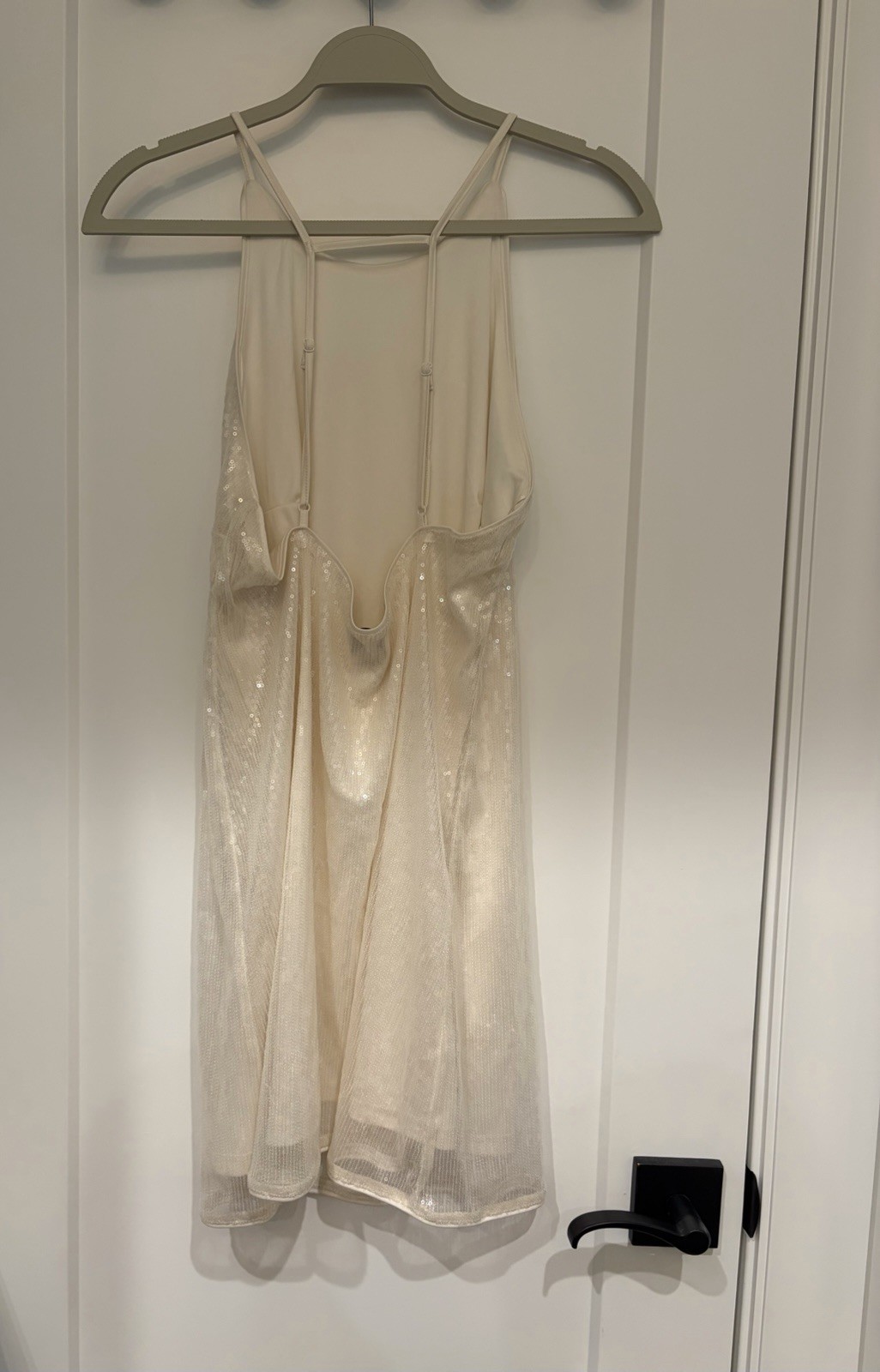 SHIMMERY CREAM SEQUIN DRESS – TAG STILL ON