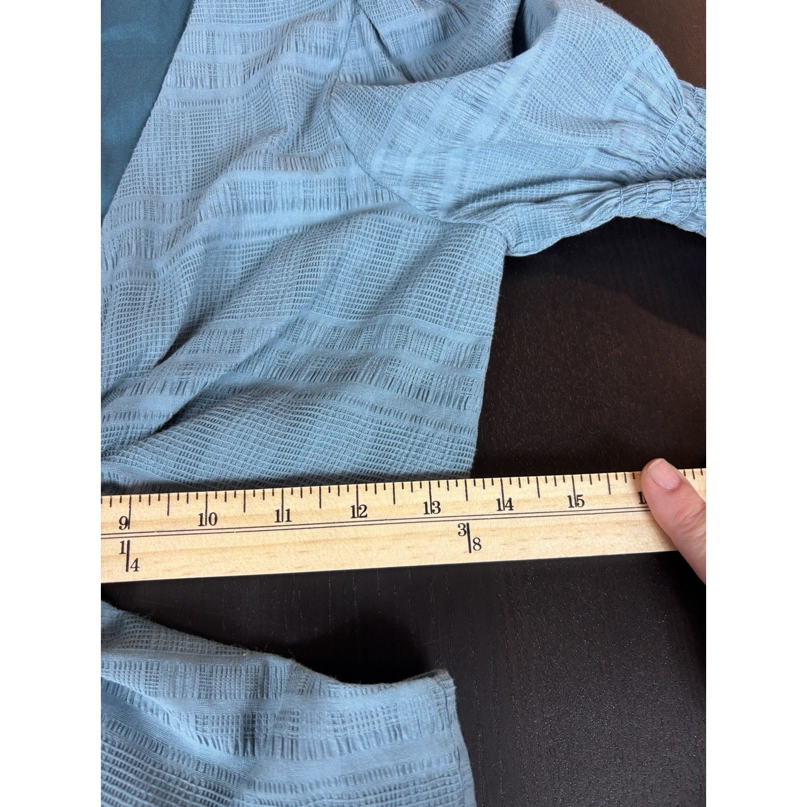 Tularosa Nanette Cut Out Dress Dusty Blue Small Cotton Blend Lined Maxi Plunge